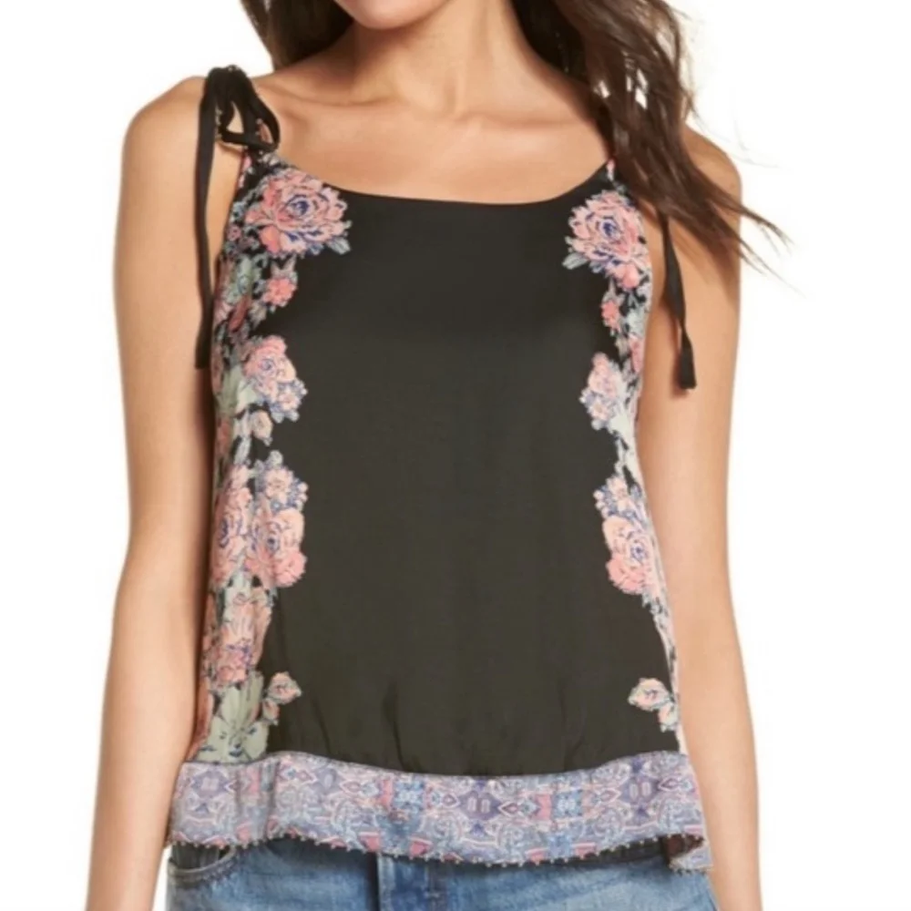 Free People Intimately Move Lightly black floral cami - Picture 3 of 8